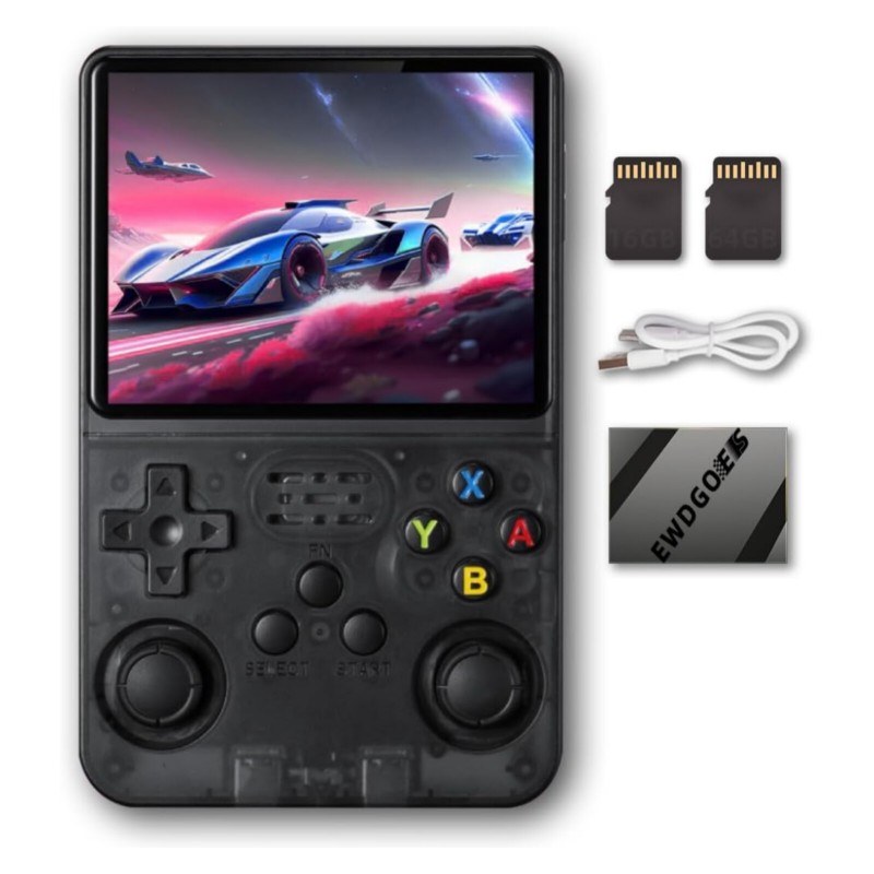 کنسول بازی دستی رترو مدل R36S با حافظه ۶۴ گیگابایت و صفحه نمایش ۳.۵ اینچی